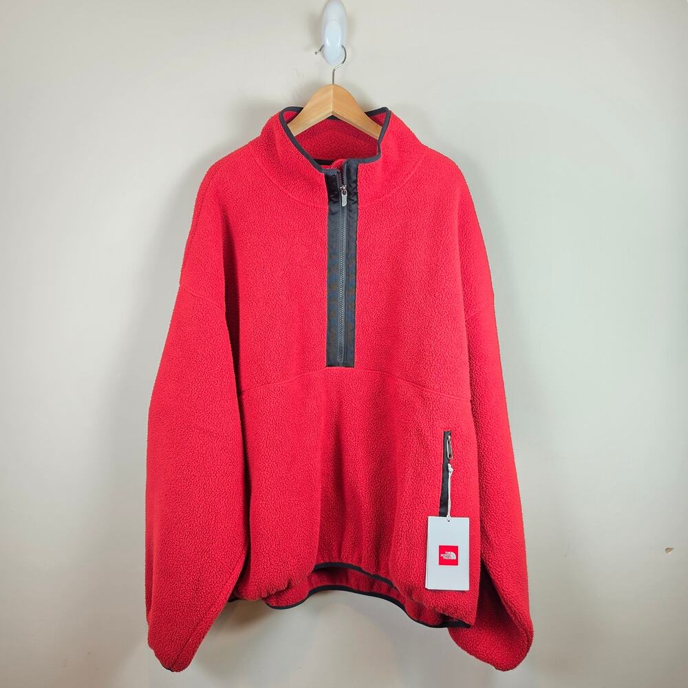 The North Face Men’s Size XXL TNF Red Box ½-Zip Fleece Cardinal Red